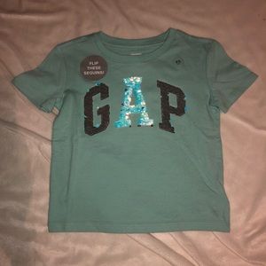 Gap flip these sequins tee XS 4-5